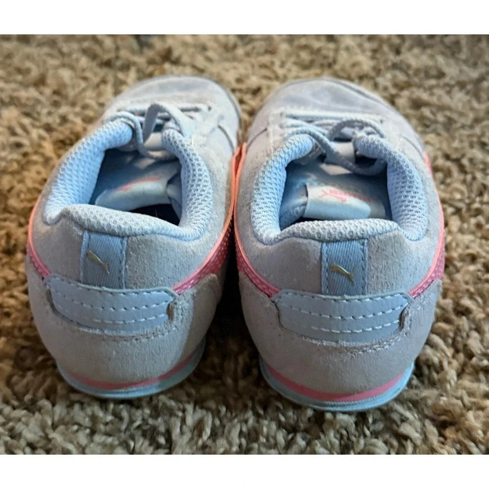Puma-Bella Donna Lilac & Pink Faux Suede Sneakers Size 7